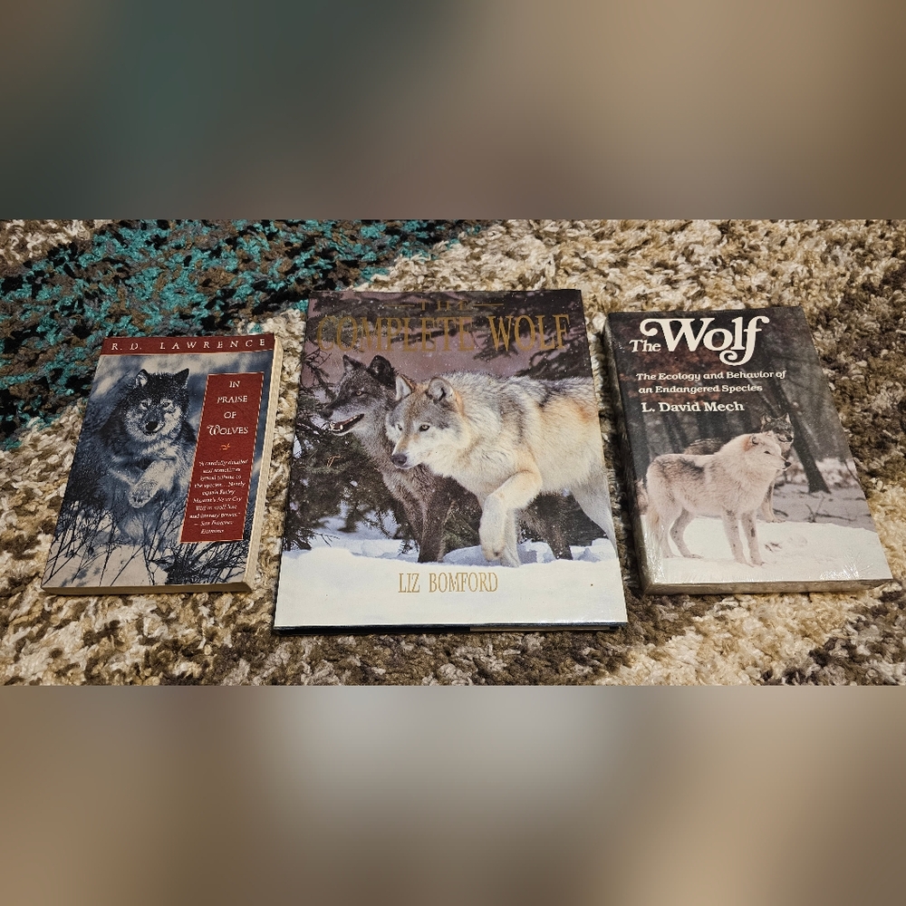 3 Awesome Books about Wolves-EUC